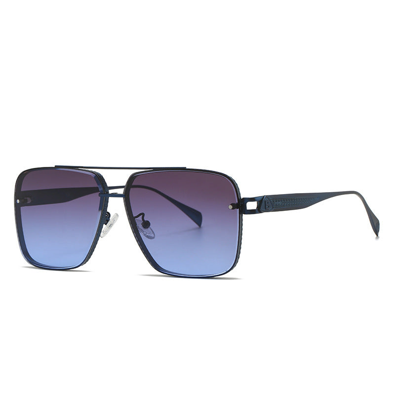 Lunette De Soleil Double Bande Metal