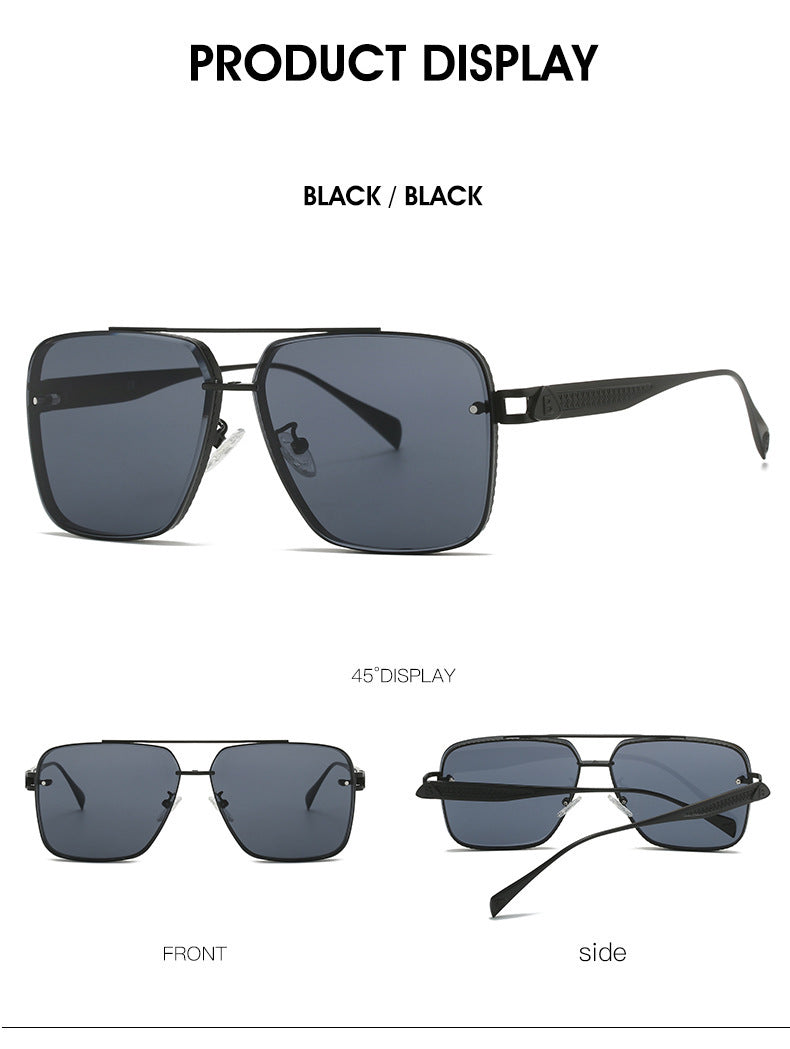 Lunette De Soleil Double Bande Metal