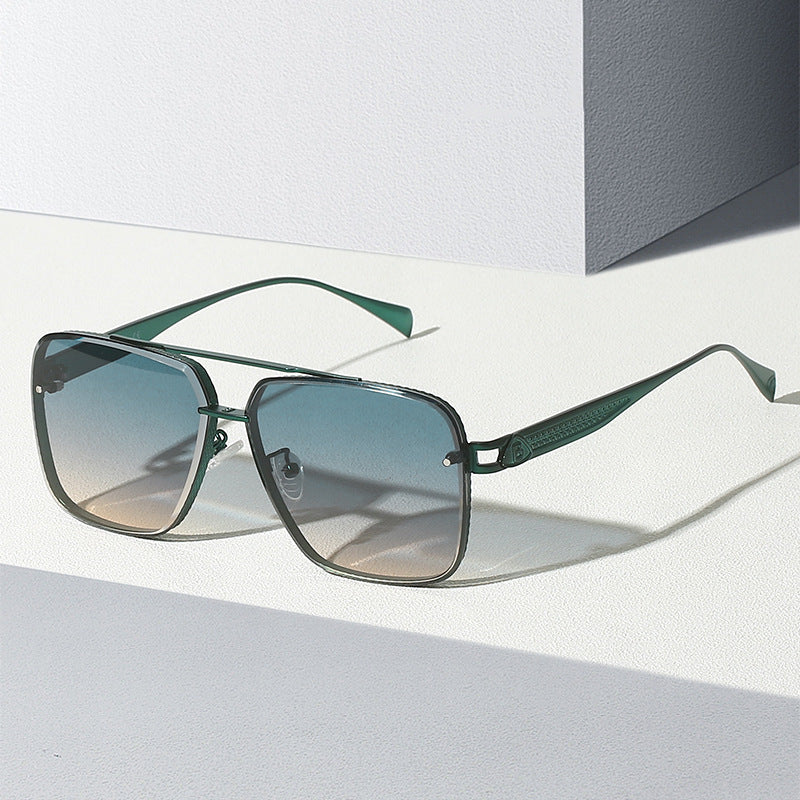 Lunette De Soleil Double Bande Metal