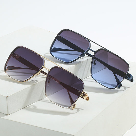 Lunette De Soleil Double Bande Metal